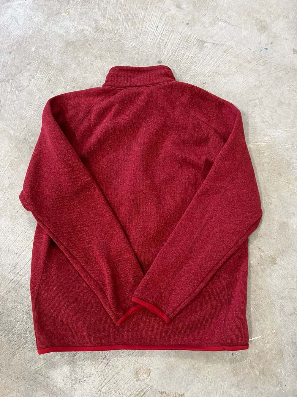 Patagonia Men's Better Sweater 1/4-Zip Fleece Pullover, Red - Picture 3 of 7